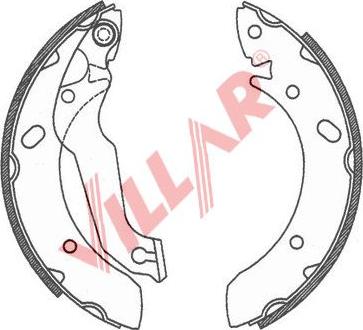 Villar 629.0733 - Bremžu loku komplekts ps1.lv