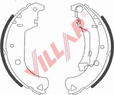 Villar 629.0724 - Bremžu loku komplekts ps1.lv