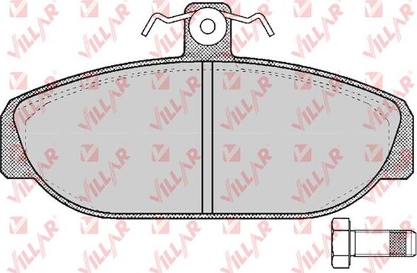 Villar 626.0529 - Bremžu uzliku kompl., Disku bremzes ps1.lv
