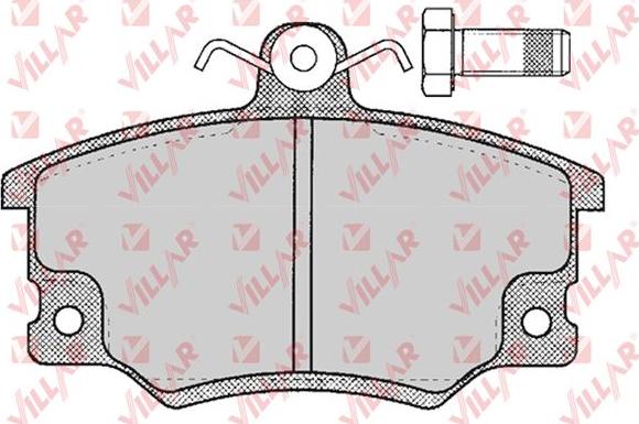 Villar 626.0676 - Bremžu uzliku kompl., Disku bremzes ps1.lv