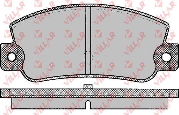 Villar 626.0095 - Bremžu uzliku kompl., Disku bremzes ps1.lv