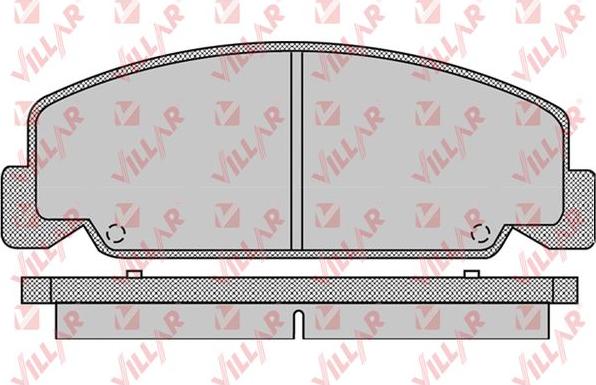 Villar 626.1095 - Bremžu uzliku kompl., Disku bremzes ps1.lv