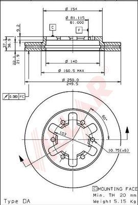 Lucas Electrical DF 1414 - Bremžu diski ps1.lv