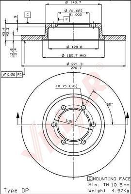 BOSCH 0 986 479 R03 - Bremžu diski ps1.lv