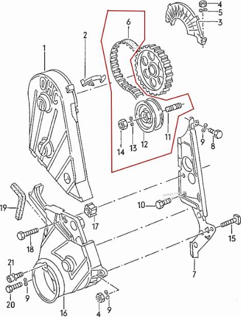 VW N 011 133 7 - Zobsiksnas komplekts ps1.lv