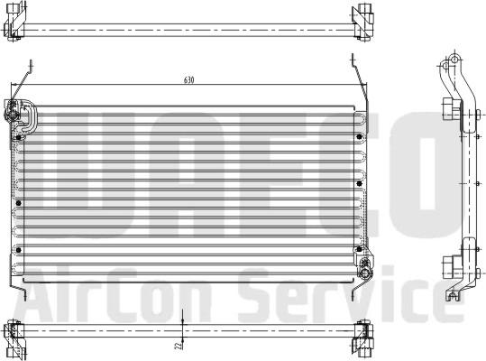 Waeco 8880400118 - Kondensators, Gaisa kond. sistēma ps1.lv