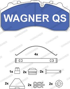 Wagner 2910804950 - Bremžu uzliku kompl., Disku bremzes ps1.lv