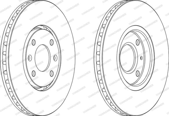 Wagner WGR0841-1 - Bremžu diski ps1.lv