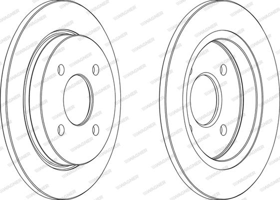 Wagner WGR0281-1 - Bremžu diski ps1.lv