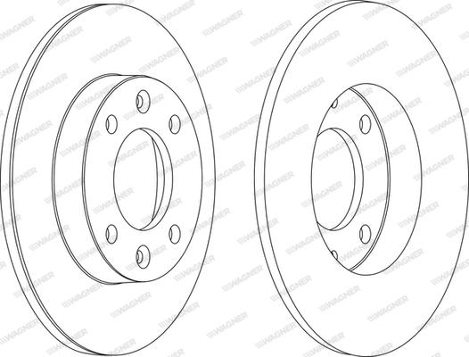 Wagner WGR1178-1 - Bremžu diski ps1.lv