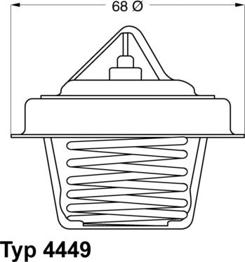 WAHLER 4449.84D - Termostats, Dzesēšanas šķidrums ps1.lv