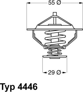 WAHLER 4446.83D - Termostats, Dzesēšanas šķidrums ps1.lv