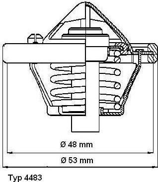 WAHLER 4483.82D - Termostats, Dzesēšanas šķidrums ps1.lv