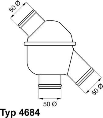 WAHLER 4684.83/1 - Termostats, Dzesēšanas šķidrums ps1.lv