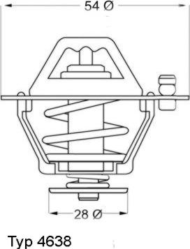 WAHLER 4638.76D - Termostats, Dzesēšanas šķidrums ps1.lv