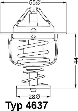 WAHLER 463776D - Termostats, Dzesēšanas šķidrums ps1.lv