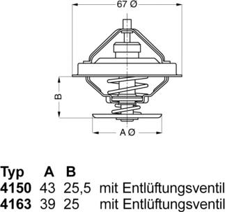 WAHLER 4150.71D50 - Termostats, Dzesēšanas šķidrums ps1.lv