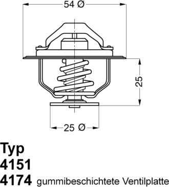 WAHLER 4174.79D - Termostats, Dzesēšanas šķidrums ps1.lv