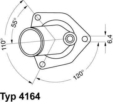 WAHLER 4164.92D - Termostats, Dzesēšanas šķidrums ps1.lv