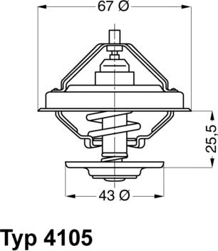 WAHLER 4105.71D - Termostats, Dzesēšanas šķidrums ps1.lv