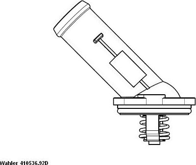 WAHLER 410536.92D - Termostats, Dzesēšanas šķidrums ps1.lv