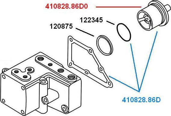 WAHLER 410828.86D - Termostats, Dzesēšanas šķidrums ps1.lv