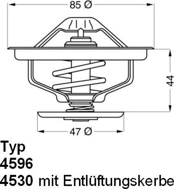 WAHLER 4530.80 - Termostats, Dzesēšanas šķidrums ps1.lv