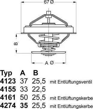 WAHLER 4123.80 - Termostats, Dzesēšanas šķidrums ps1.lv