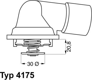 WAHLER 4175.92D - Termostats, Dzesēšanas šķidrums ps1.lv