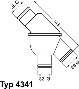 WAHLER 4341.80 - Termostats, Dzesēšanas šķidrums ps1.lv