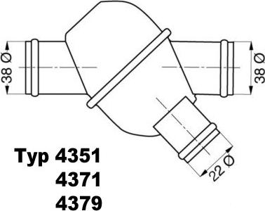 WAHLER 4351.79 - Termostats, Dzesēšanas šķidrums ps1.lv