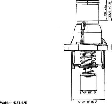 WAHLER 4357.92D - Termostats, Dzesēšanas šķidrums ps1.lv