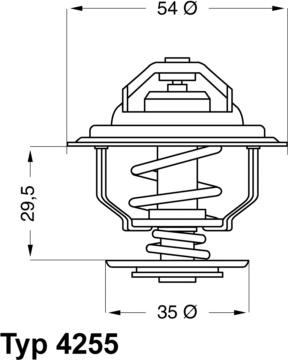 WAHLER 4255.82D - Termostats, Dzesēšanas šķidrums ps1.lv