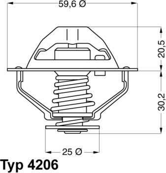 WAHLER 4206.90D - Termostats, Dzesēšanas šķidrums ps1.lv