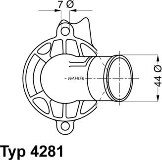 WAHLER 4281.87D - Termostats, Dzesēšanas šķidrums ps1.lv