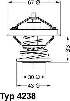 WAHLER 4238.92D - Termostats, Dzesēšanas šķidrums ps1.lv