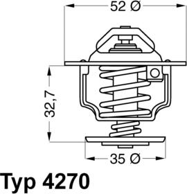 WAHLER 4270.88D - Termostats, Dzesēšanas šķidrums ps1.lv