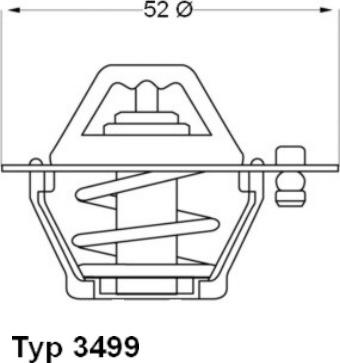 WAHLER 3499.88D - Termostats, Dzesēšanas šķidrums ps1.lv