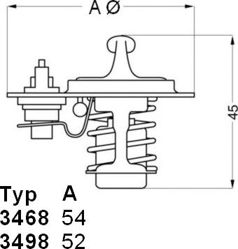 WAHLER 3498.88D - Termostats, Dzesēšanas šķidrums ps1.lv