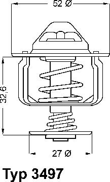 WAHLER 3497.88D - Termostats, Dzesēšanas šķidrums ps1.lv