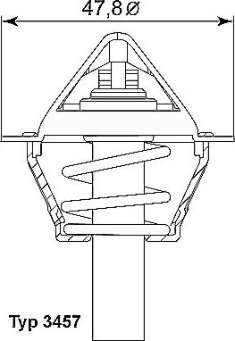 WAHLER 3457.90D - Termostats, Dzesēšanas šķidrums ps1.lv