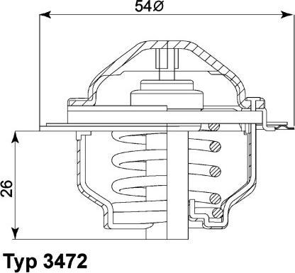 WAHLER 3472.87D - Termostats, Dzesēšanas šķidrums ps1.lv