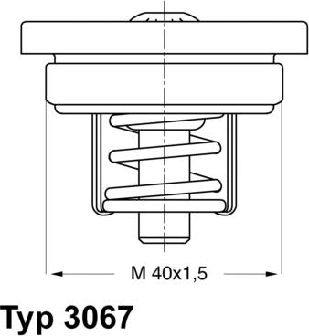 WAHLER 3067.83 - Termostats, Dzesēšanas šķidrums ps1.lv