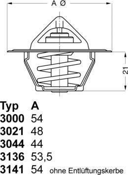 WAHLER 3021.88 - Termostats, Dzesēšanas šķidrums ps1.lv