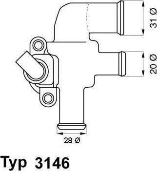 WAHLER 3146.90D - Termostats, Dzesēšanas šķidrums ps1.lv