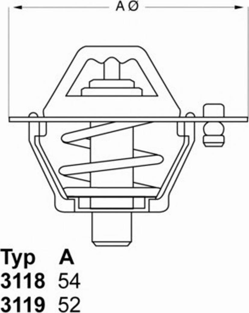 WAHLER 311888 - Termostats, Dzesēšanas šķidrums ps1.lv