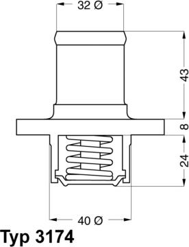 WAHLER 3174.89D - Termostats, Dzesēšanas šķidrums ps1.lv