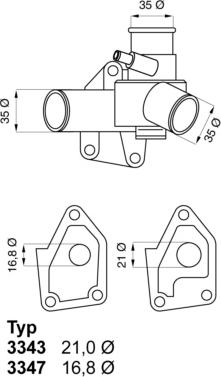 WAHLER 3343.80D - Termostats, Dzesēšanas šķidrums ps1.lv