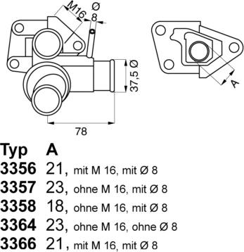 WAHLER 3356.80D - Termostats, Dzesēšanas šķidrums ps1.lv