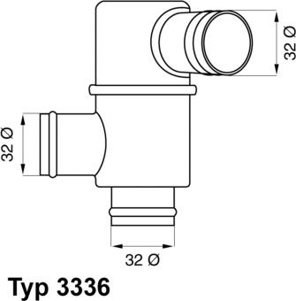 WAHLER 3336.83 - Termostats, Dzesēšanas šķidrums ps1.lv